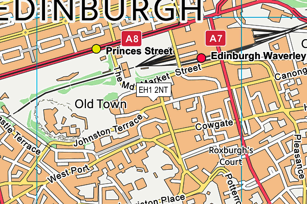 EH1 2NT map - OS VectorMap District (Ordnance Survey) EH1 2NT map - OS VectorMap District (Ordnance Survey)