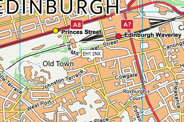 EH1 2NX map - OS VectorMap District (Ordnance Survey) EH1 2NX map - OS VectorMap District (Ordnance Survey)