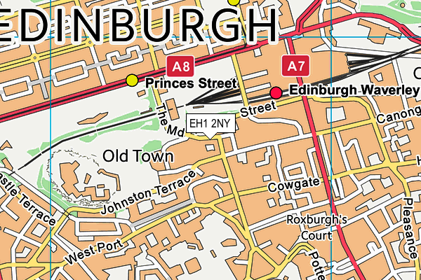 EH1 2NY map - OS VectorMap District (Ordnance Survey) EH1 2NY map - OS VectorMap District (Ordnance Survey)