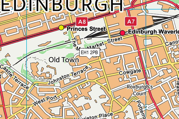 EH1 2PB map - OS VectorMap District (Ordnance Survey) EH1 2PB map - OS VectorMap District (Ordnance Survey)