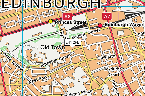 EH1 2PE map - OS VectorMap District (Ordnance Survey) EH1 2PE map - OS VectorMap District (Ordnance Survey)