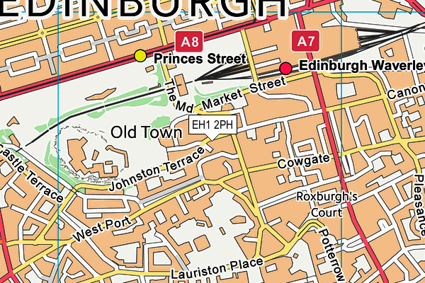EH1 2PH map - OS VectorMap District (Ordnance Survey) EH1 2PH map - OS VectorMap District (Ordnance Survey)