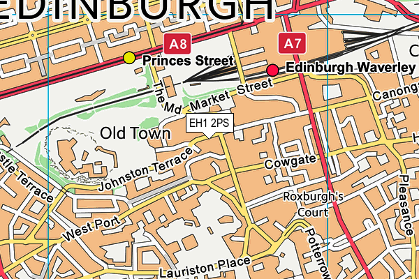EH1 2PS map - OS VectorMap District (Ordnance Survey) EH1 2PS map - OS VectorMap District (Ordnance Survey)