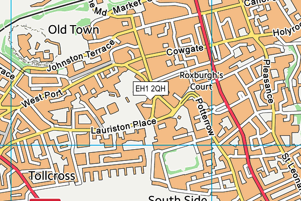 EH1 2QH map - OS VectorMap District (Ordnance Survey) EH1 2QH map - OS VectorMap District (Ordnance Survey)