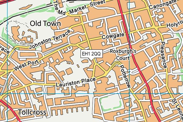EH1 2QQ map - OS VectorMap District (Ordnance Survey) EH1 2QQ map - OS VectorMap District (Ordnance Survey)