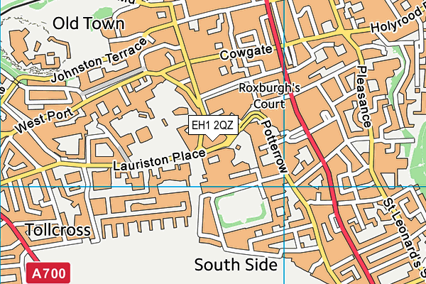 EH1 2QZ map - OS VectorMap District (Ordnance Survey) EH1 2QZ map - OS VectorMap District (Ordnance Survey)