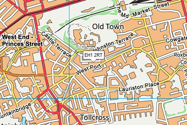 EH1 2RT map - OS VectorMap District (Ordnance Survey) EH1 2RT map - OS VectorMap District (Ordnance Survey)