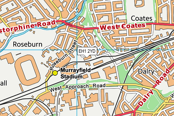 EH1 2YD map - OS VectorMap District (Ordnance Survey) EH1 2YD map - OS VectorMap District (Ordnance Survey)