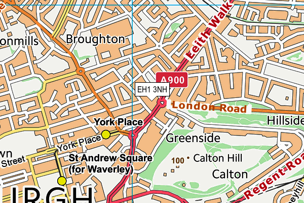EH1 3NH map - OS VectorMap District (Ordnance Survey) EH1 3NH map - OS VectorMap District (Ordnance Survey)