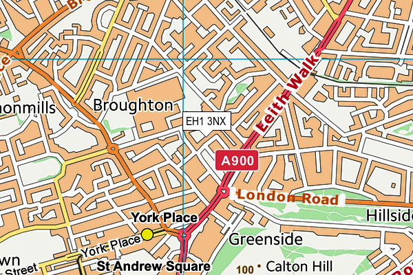 EH1 3NX map - OS VectorMap District (Ordnance Survey) EH1 3NX map - OS VectorMap District (Ordnance Survey)