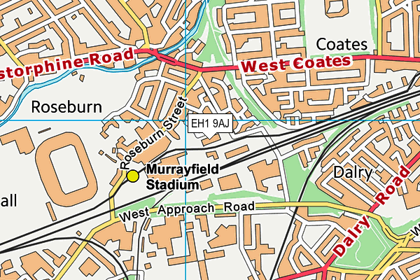 EH1 9AJ map - OS VectorMap District (Ordnance Survey) EH1 9AJ map - OS VectorMap District (Ordnance Survey)