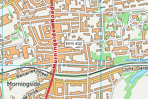 EH10 4QZ map - OS VectorMap District (Ordnance Survey) EH10 4QZ map - OS VectorMap District (Ordnance Survey)