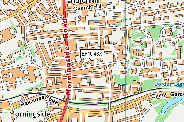 EH10 4SX map - OS VectorMap District (Ordnance Survey) EH10 4SX map - OS VectorMap District (Ordnance Survey)