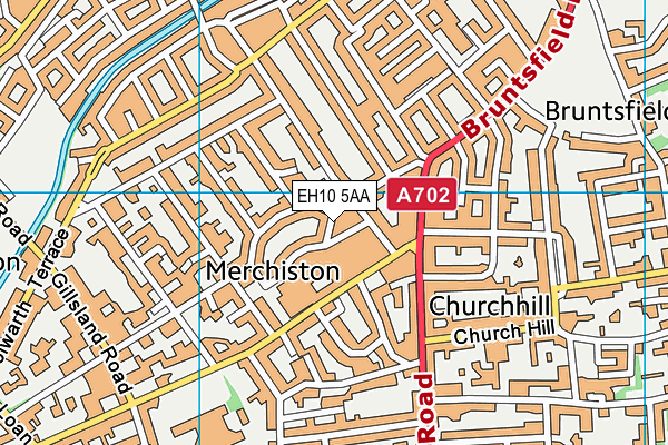 EH10 5AA map - OS VectorMap District (Ordnance Survey) EH10 5AA map - OS VectorMap District (Ordnance Survey)