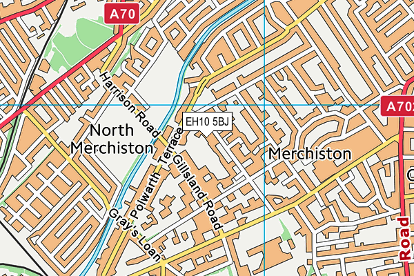 EH10 5BJ map - OS VectorMap District (Ordnance Survey) EH10 5BJ map - OS VectorMap District (Ordnance Survey)