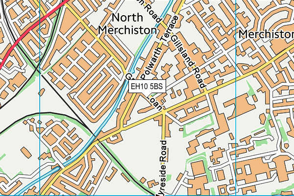 EH10 5BS map - OS VectorMap District (Ordnance Survey) EH10 5BS map - OS VectorMap District (Ordnance Survey)