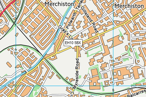 EH10 5BX map - OS VectorMap District (Ordnance Survey) EH10 5BX map - OS VectorMap District (Ordnance Survey)