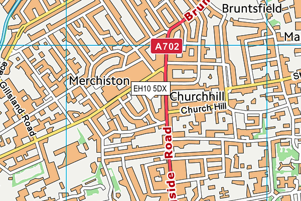 EH10 5DX map - OS VectorMap District (Ordnance Survey) EH10 5DX map - OS VectorMap District (Ordnance Survey)