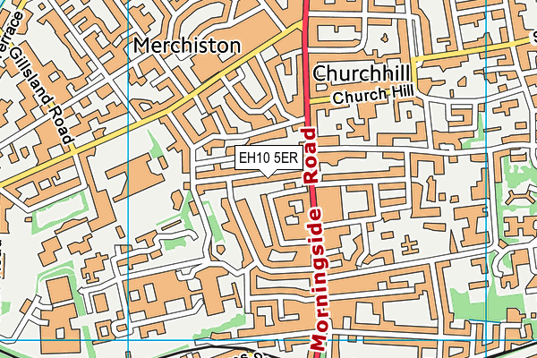 EH10 5ER map - OS VectorMap District (Ordnance Survey) EH10 5ER map - OS VectorMap District (Ordnance Survey)