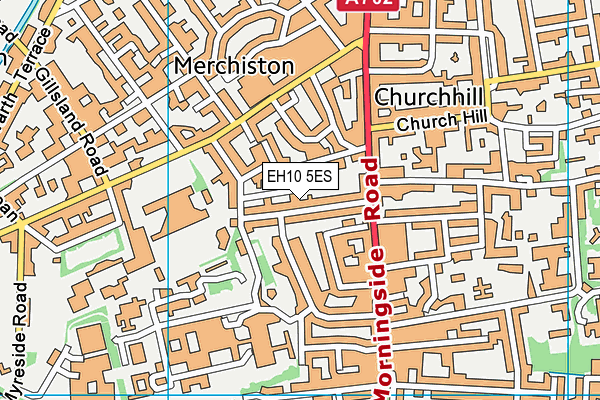 EH10 5ES map - OS VectorMap District (Ordnance Survey) EH10 5ES map - OS VectorMap District (Ordnance Survey)
