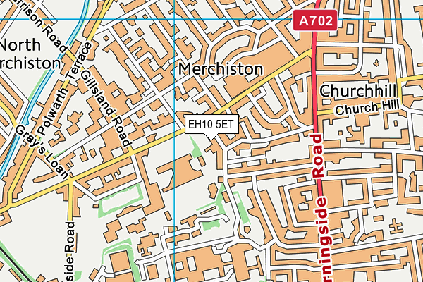 EH10 5ET map - OS VectorMap District (Ordnance Survey) EH10 5ET map - OS VectorMap District (Ordnance Survey)