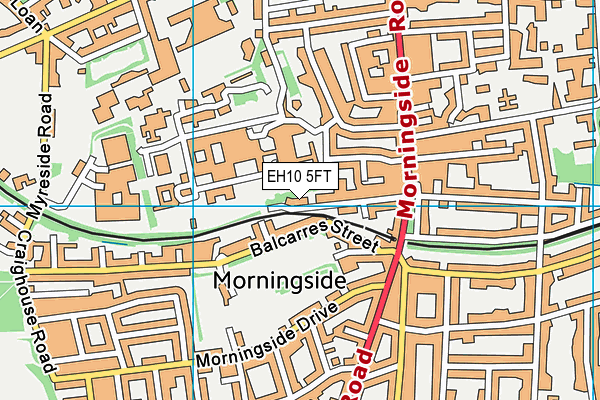 EH10 5FT map - OS VectorMap District (Ordnance Survey) EH10 5FT map - OS VectorMap District (Ordnance Survey)