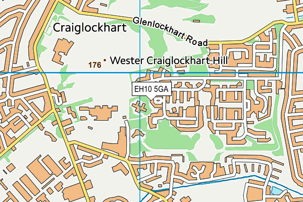 EH10 5GA map - OS VectorMap District (Ordnance Survey) EH10 5GA map - OS VectorMap District (Ordnance Survey)