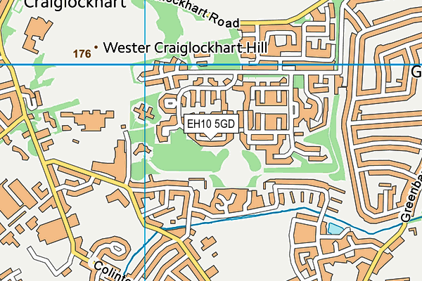 EH10 5GD map - OS VectorMap District (Ordnance Survey) EH10 5GD map - OS VectorMap District (Ordnance Survey)