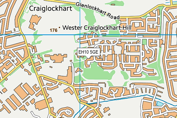 EH10 5GE map - OS VectorMap District (Ordnance Survey) EH10 5GE map - OS VectorMap District (Ordnance Survey)