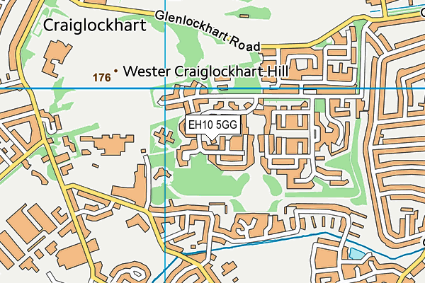 EH10 5GG map - OS VectorMap District (Ordnance Survey) EH10 5GG map - OS VectorMap District (Ordnance Survey)