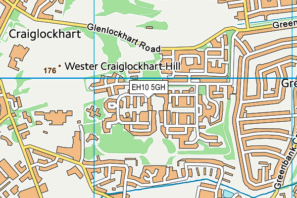 EH10 5GH map - OS VectorMap District (Ordnance Survey) EH10 5GH map - OS VectorMap District (Ordnance Survey)