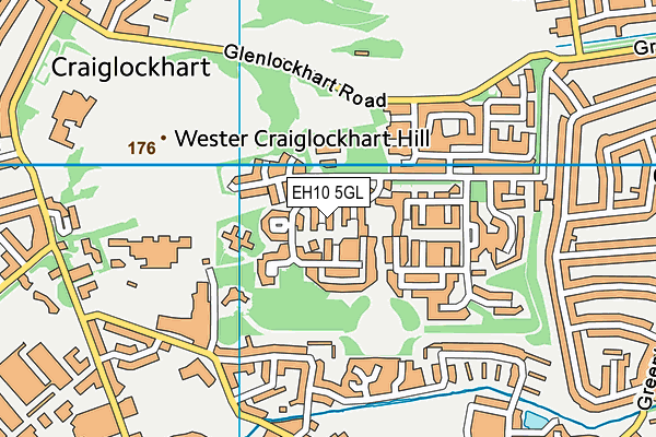 EH10 5GL map - OS VectorMap District (Ordnance Survey) EH10 5GL map - OS VectorMap District (Ordnance Survey)