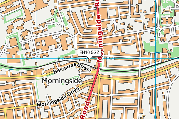 EH10 5GZ map - OS VectorMap District (Ordnance Survey) EH10 5GZ map - OS VectorMap District (Ordnance Survey)