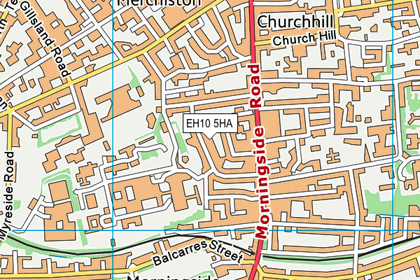 EH10 5HA map - OS VectorMap District (Ordnance Survey) EH10 5HA map - OS VectorMap District (Ordnance Survey)