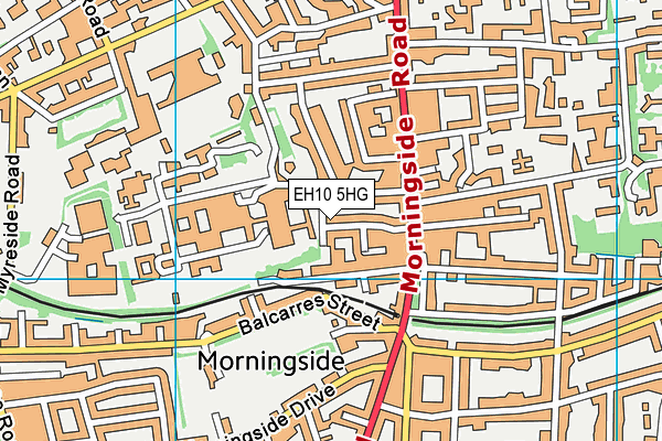 EH10 5HG map - OS VectorMap District (Ordnance Survey) EH10 5HG map - OS VectorMap District (Ordnance Survey)