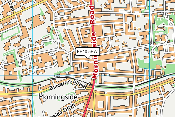 EH10 5HW map - OS VectorMap District (Ordnance Survey) EH10 5HW map - OS VectorMap District (Ordnance Survey)