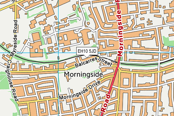 EH10 5JD map - OS VectorMap District (Ordnance Survey) EH10 5JD map - OS VectorMap District (Ordnance Survey)