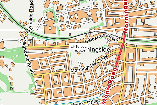 EH10 5JL map - OS VectorMap District (Ordnance Survey) EH10 5JL map - OS VectorMap District (Ordnance Survey)