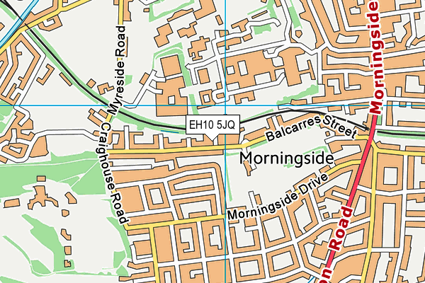 EH10 5JQ map - OS VectorMap District (Ordnance Survey) EH10 5JQ map - OS VectorMap District (Ordnance Survey)