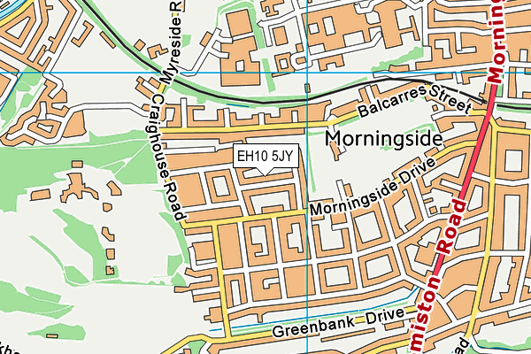 EH10 5JY map - OS VectorMap District (Ordnance Survey) EH10 5JY map - OS VectorMap District (Ordnance Survey)