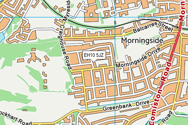 EH10 5JZ map - OS VectorMap District (Ordnance Survey) EH10 5JZ map - OS VectorMap District (Ordnance Survey)