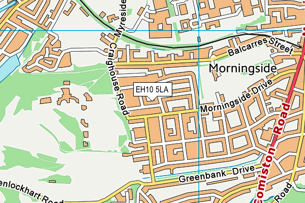 EH10 5LA map - OS VectorMap District (Ordnance Survey) EH10 5LA map - OS VectorMap District (Ordnance Survey)