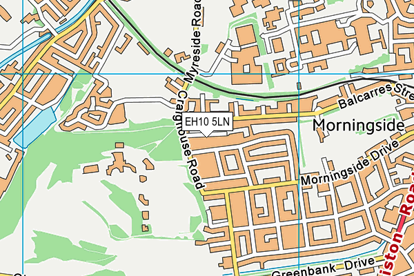 EH10 5LN map - OS VectorMap District (Ordnance Survey) EH10 5LN map - OS VectorMap District (Ordnance Survey)