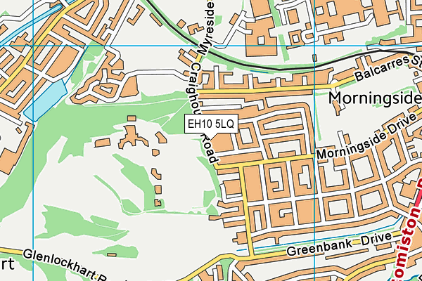 EH10 5LQ map - OS VectorMap District (Ordnance Survey) EH10 5LQ map - OS VectorMap District (Ordnance Survey)