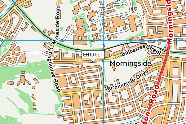 EH10 5LT map - OS VectorMap District (Ordnance Survey) EH10 5LT map - OS VectorMap District (Ordnance Survey)