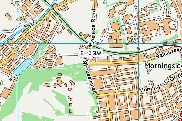 EH10 5LW map - OS VectorMap District (Ordnance Survey) EH10 5LW map - OS VectorMap District (Ordnance Survey)