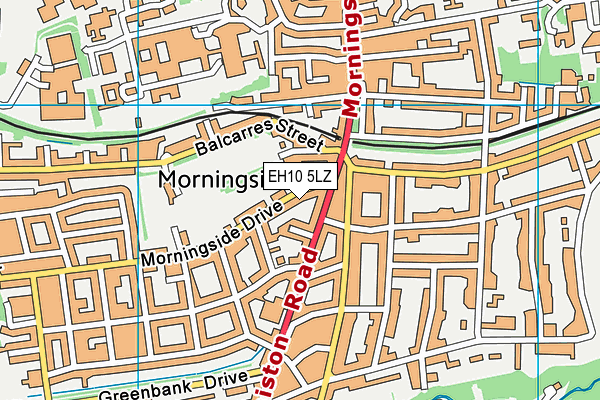 EH10 5LZ map - OS VectorMap District (Ordnance Survey) EH10 5LZ map - OS VectorMap District (Ordnance Survey)