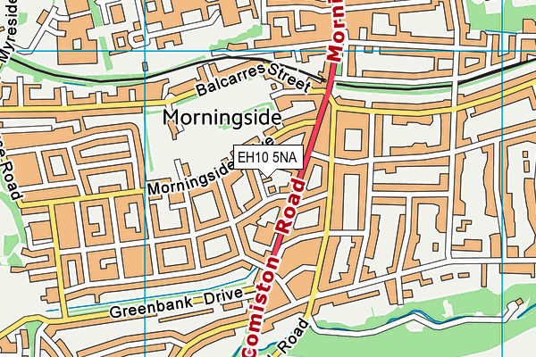EH10 5NA map - OS VectorMap District (Ordnance Survey) EH10 5NA map - OS VectorMap District (Ordnance Survey)