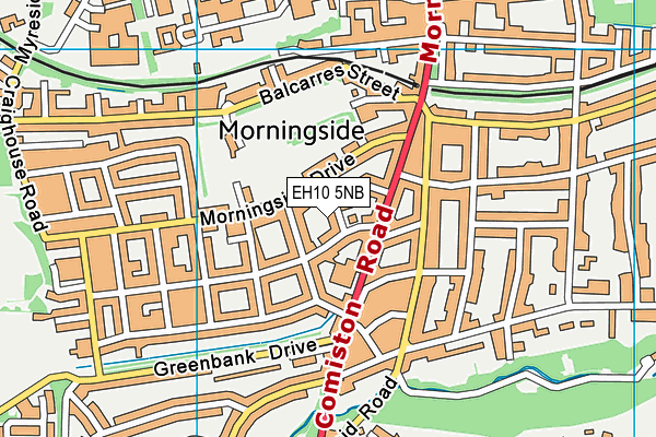 EH10 5NB map - OS VectorMap District (Ordnance Survey) EH10 5NB map - OS VectorMap District (Ordnance Survey)