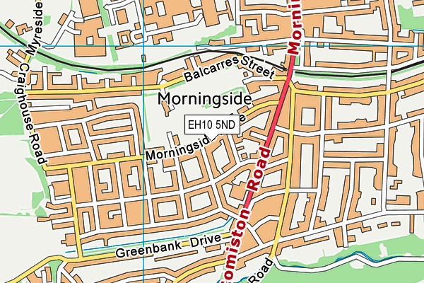 EH10 5ND map - OS VectorMap District (Ordnance Survey) EH10 5ND map - OS VectorMap District (Ordnance Survey)